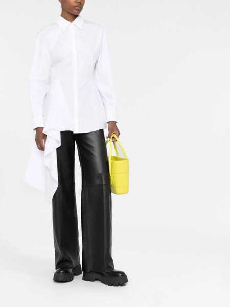 Camasi elegante Alexander McQueen Asymmetric Shirt WHITE Femei (BM 9415859) 2