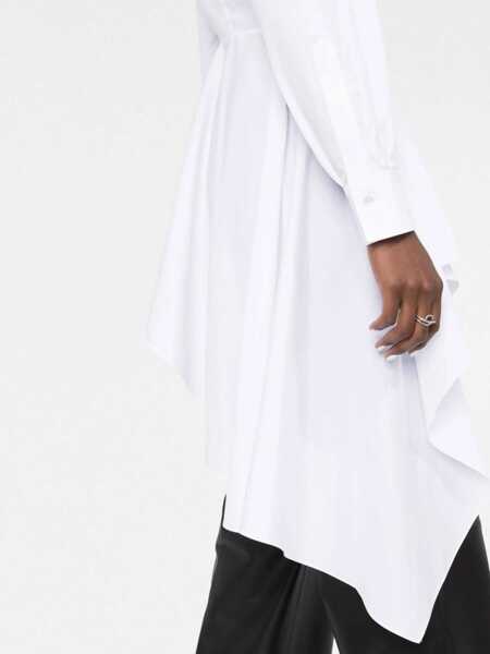Camasi elegante Alexander McQueen Asymmetric Shirt WHITE Femei (BM 9415859) 3