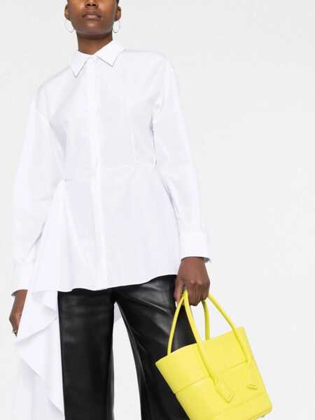 Camasi elegante Alexander McQueen Asymmetric Shirt WHITE Femei (BM 9415859) 5