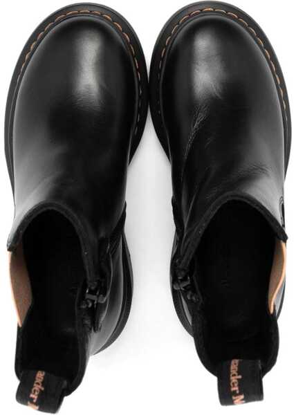 Ghete Alexander McQueen Ankle Boot With Contrasting Elastic On The Side BLACK Baieti (BM 9415898) 3