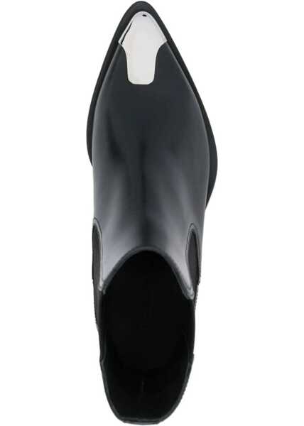 Cizme scurte Alexander McQueen Punk Boot BLACK Femei (BM 9415928) 4