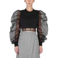 Bluze elegante Hybrid Sweatshirt With Oversized Sleeves Femei
