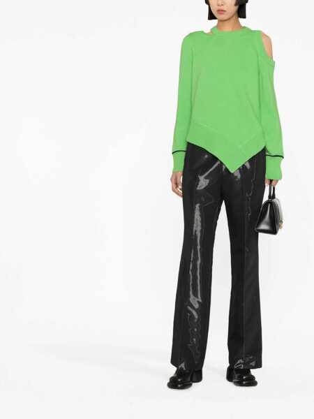 Pulovere Alexander McQueen Sweater With Bare Shoulders GREEN Femei (BM 9415943) 2