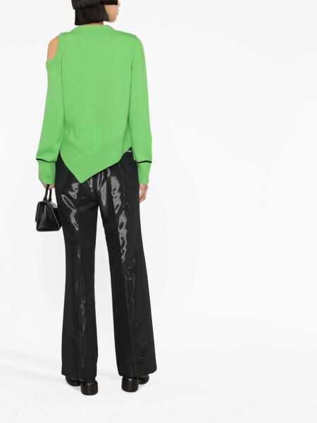 Pulovere Alexander McQueen Sweater With Bare Shoulders GREEN Femei (BM 9415943) 3