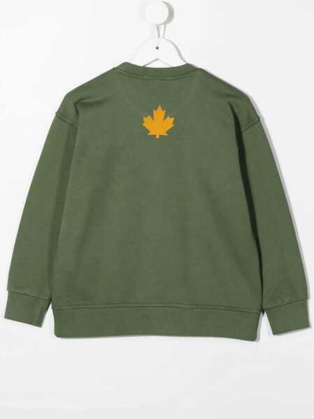 Hanorace DSQUARED2 One Life One Planet Sweatshirt GREEN Fete (BM 9416090) 2