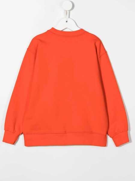 Hanorace DSQUARED2 Sweatshirt Crewneck Front Logo ORANGE Fete (BM 9416120) 2