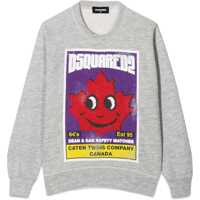 Bluze de trening Sweatshirt Crewneck Front Leaf Print Fete
