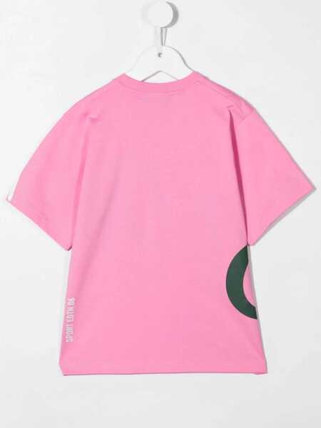 Tricouri DSQUARED2 T-Shirt Allover Writing PINK Baieti (BM 9416177) 2