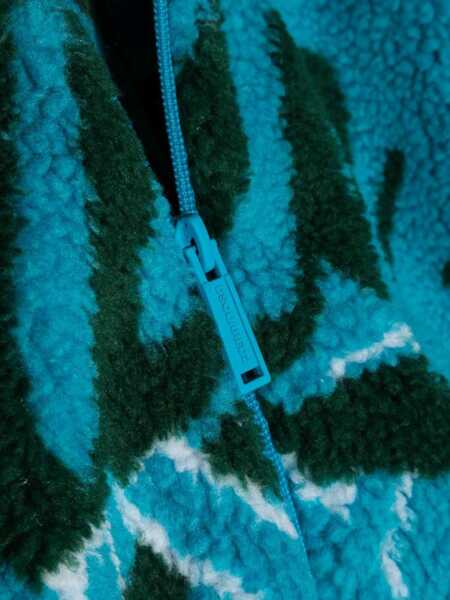 Hanorace DSQUARED2 Felpa Jacquard Fur Con Zip E Cappuccio AZURE Femei (BM 9416228) 3