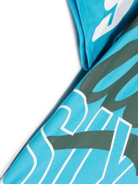 Tricouri DSQUARED2 T-Shirt Allover Writing AZURE Baieti (BM 9416234) 3