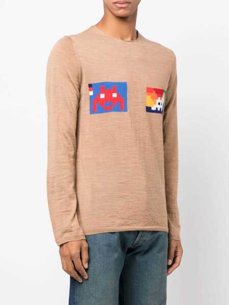 Pulovere Comme des Garons Wool Jersey. BEIGE Barbati (BM 9416324) 3