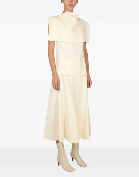 Bluze Jil Sander Wool Tops. WHITE Femei (BM 9416420) 2