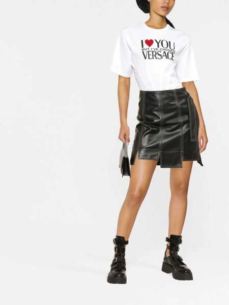 Tricouri Versace T Shirt With Logo WHITE Femei (BM 9416492) 2