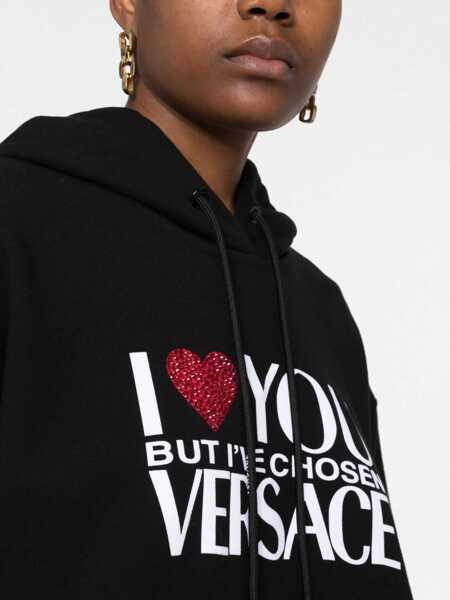 Hanorace Versace Sweatshirt With I Love You Logo BLACK Femei (BM 9416501) 3