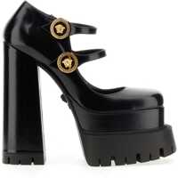 Pantofi cu toc Leather Pumps With Platform Femei