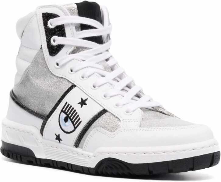 Sneakers Chiara Ferragni Logomania High Sneaker SILVER Femei (BM 9420095) 2