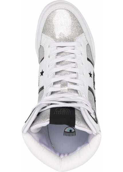 Sneakers Chiara Ferragni Logomania High Sneaker SILVER Femei (BM 9420095) 4