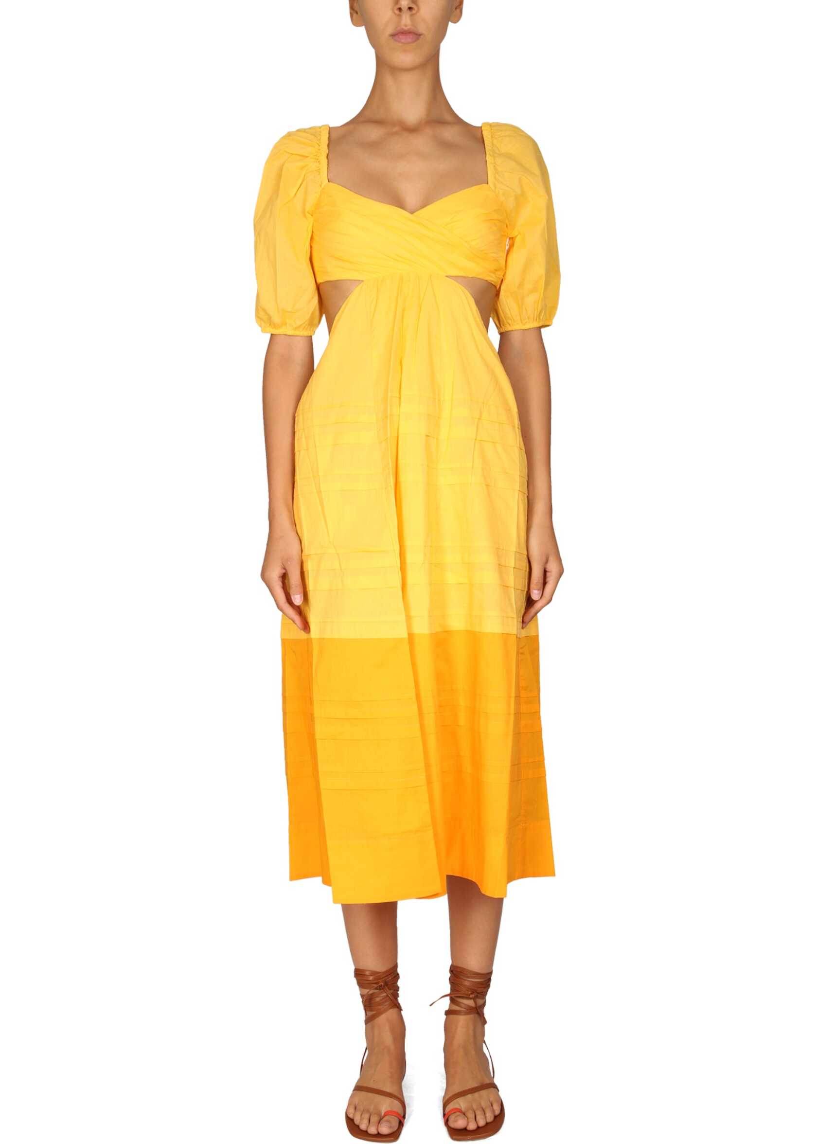 STAUD Carina Dress YELLOW