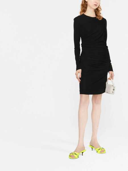 Rochii casual DSQUARED2 Dress With Drape BLACK Femei (BM 9420638) 2