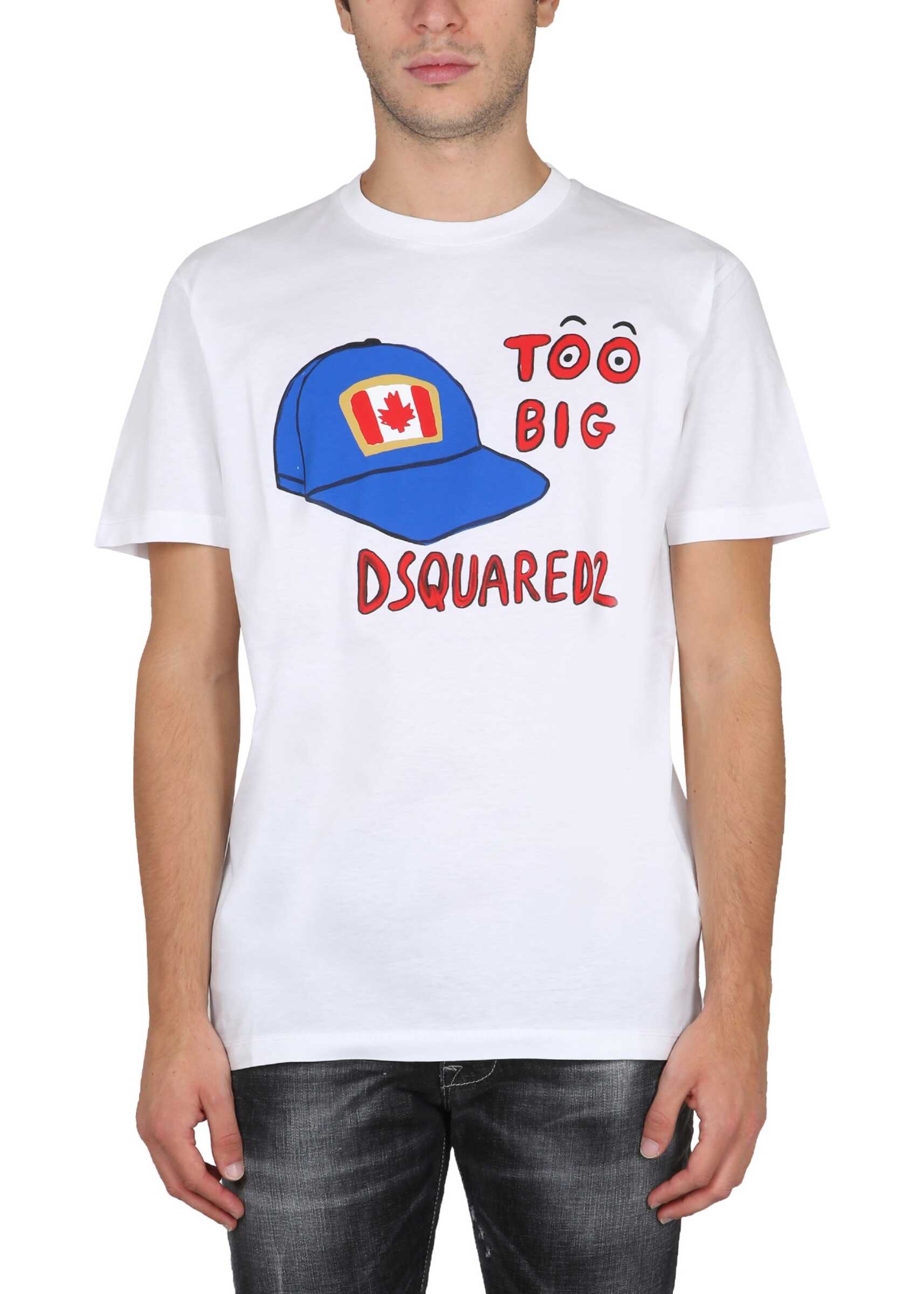 DSQUARED2 T-Shirt With Print WHITE