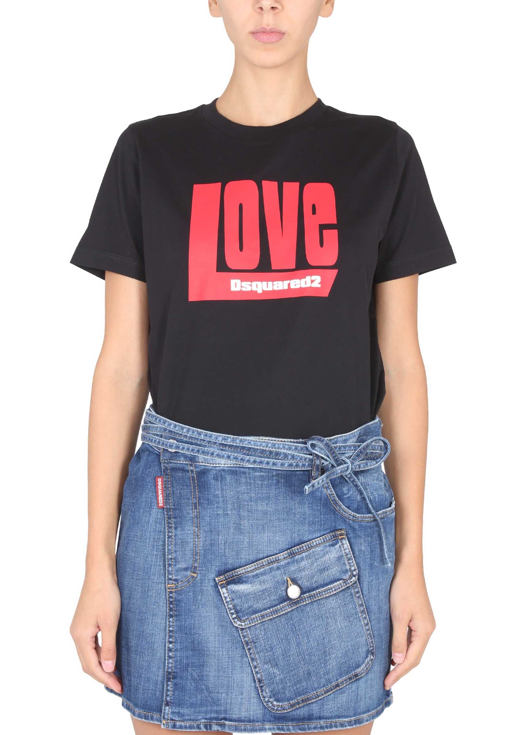 DSQUARED2 "D2 Love Toy" T-Shirt BLACK