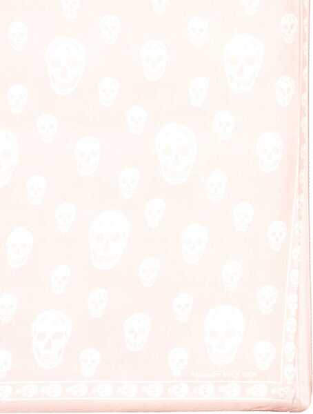 Esarfe Alexander McQueen Classic Skull Scarf PINK Barbati (BM 9420758) 2