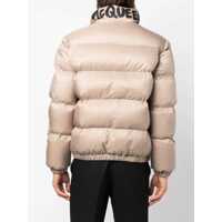 Geci de iarna pentru Barbati - Geci de iarna Alexander McQueen Graffiti Logo Print Down Jacket BEIGE Barbati (BM 9420761) - B-mall.ro
