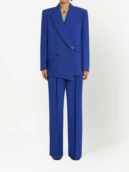 Sacouri Alexander McQueen Structured Double-Breasted Jacket BLUE Femei (BM 9420764) 2