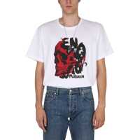 Tricouri Graffiti Skull Print T-Shirt Barbati