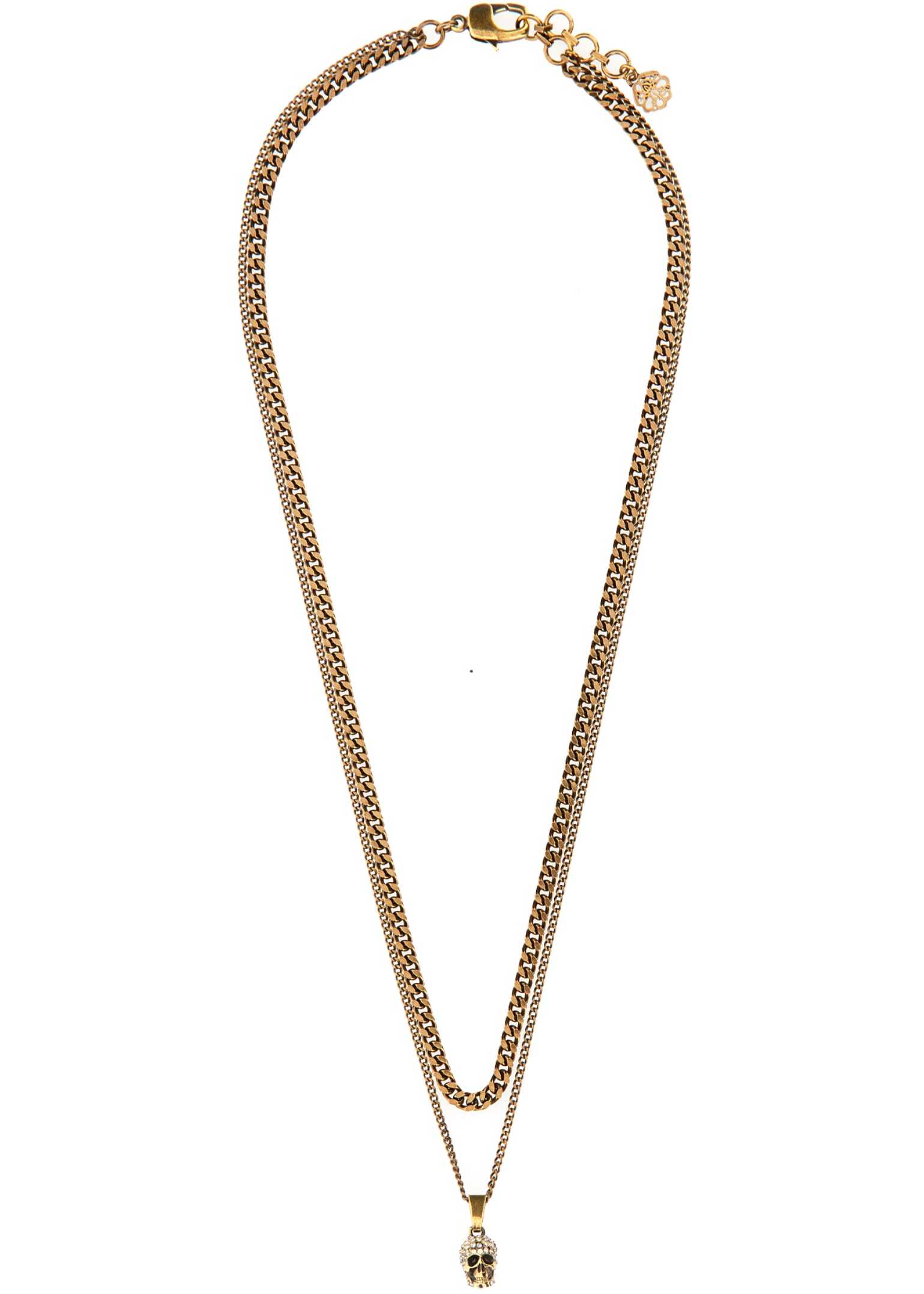 Alexander McQueen Double Chain Necklace GOLD image