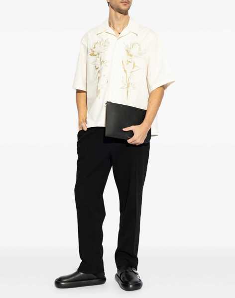 Pantaloni casual Alexander McQueen Wide Leg Pants PINK Femei (BM 9420818) 5