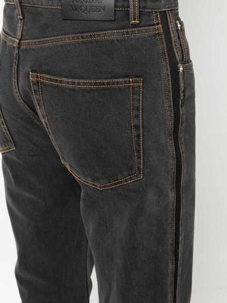 Blugi drepti Alexander McQueen Raw Cut Jeans BLACK Barbati (BM 9420947) 5