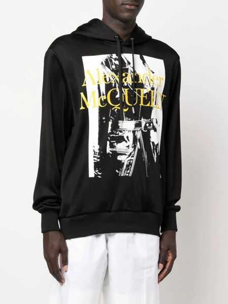 Hanorace Alexander McQueen Sweatshirt With Atelier Print BLACK Barbati (BM 9421025) 3