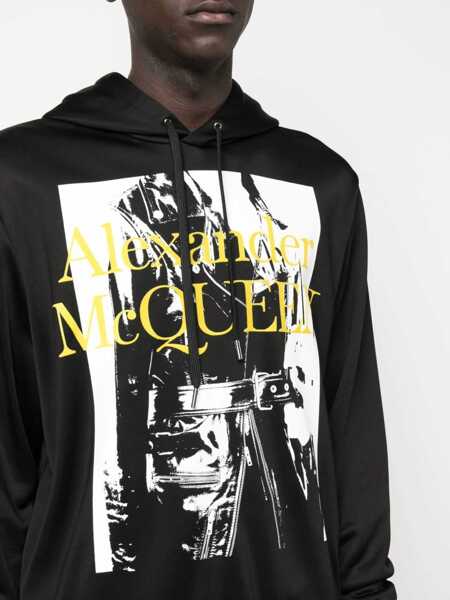 Hanorace Alexander McQueen Sweatshirt With Atelier Print BLACK Barbati (BM 9421025) 5