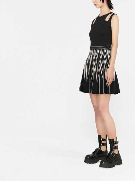 Fuste casual Alexander McQueen Pleated Skirt BLACK Femei (BM 9421076) 3