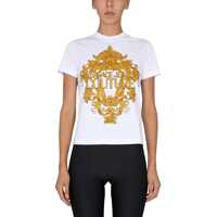 Tricouri Baroque Print T-Shirt Femei