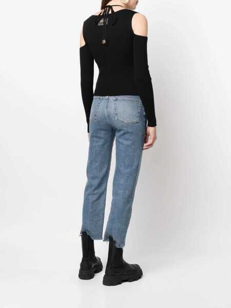 Bluze Versace Jeans Couture Shirt With Bare Shoulders BLACK Femei (BM 9421247) 4