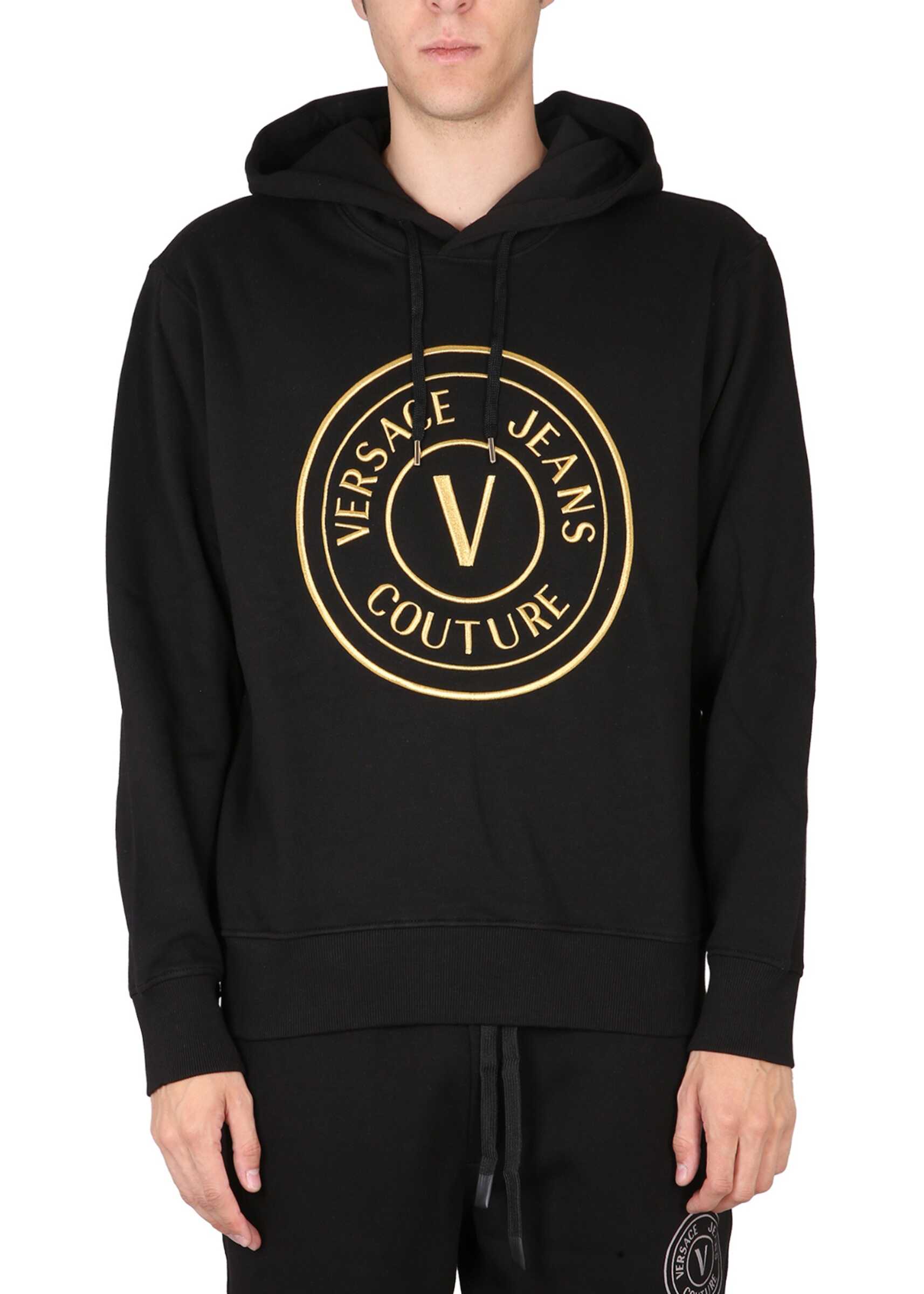 Versace Jeans Couture Logo Hoodie BLACK