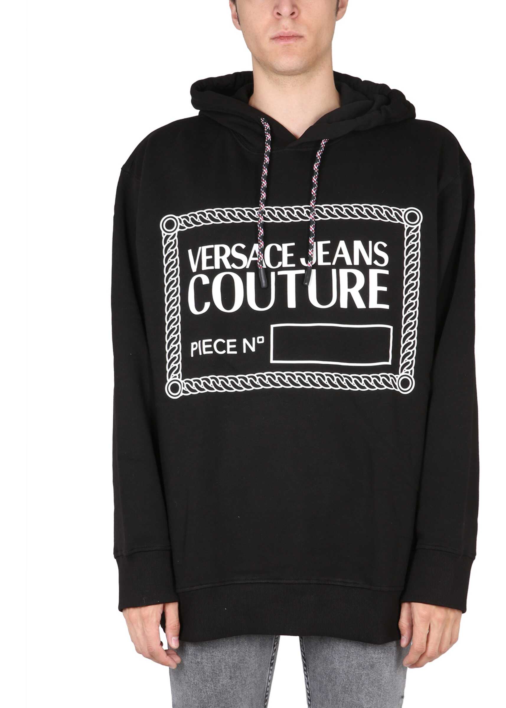Versace Jeans Couture Logo Hoodie BLACK