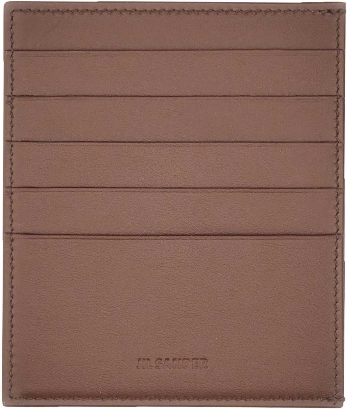 Jil Sander Card Holder With Logo BROWN