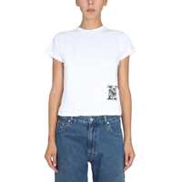 Tricouri T-Shirt With Logo Patch Femei