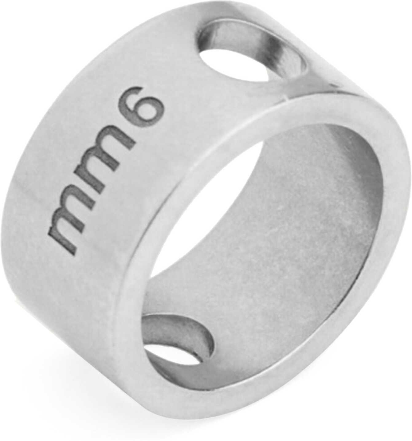 MM6 Maison Margiela Ring With Holes SILVER image 0