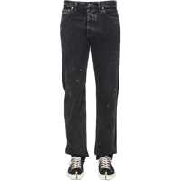 Pantaloni casual Jeans Efect Patent Leather Barbati