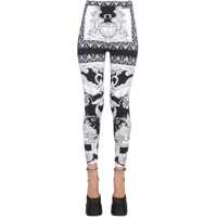 Pantaloni casual Silver Baroque Leggings Femei