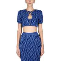 Cardigane Cut-Out Short Cardigan "La Greca" Femei