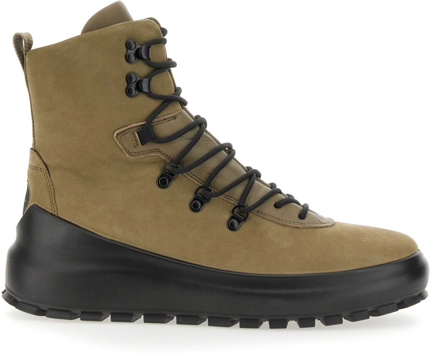 Stone Island Lace-Up Hiking Boot GREEN