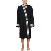 Bermude Bathrobe With Contrasting Border Barbati