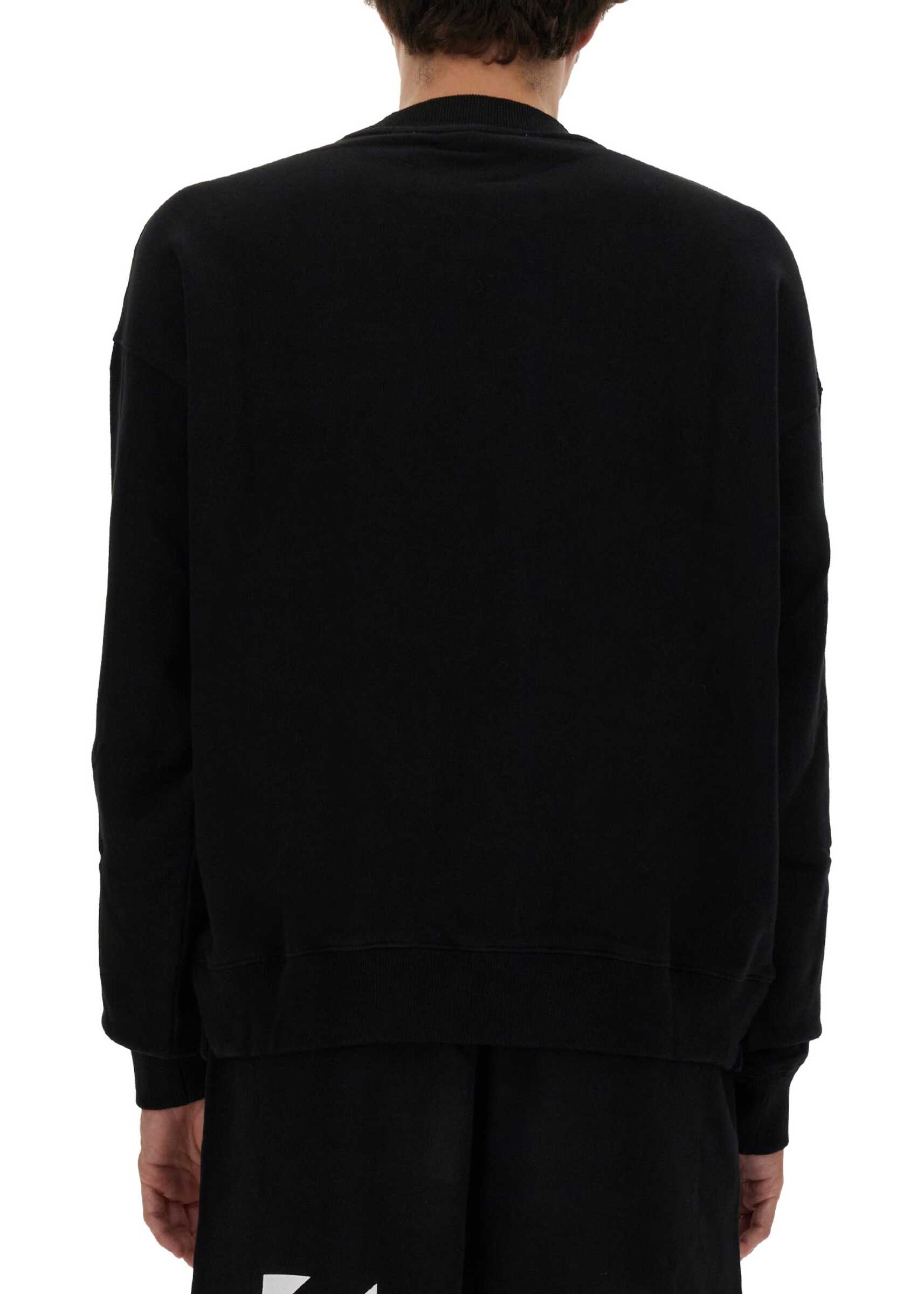 Off-White Sweatshirt With Logo Print BLACK