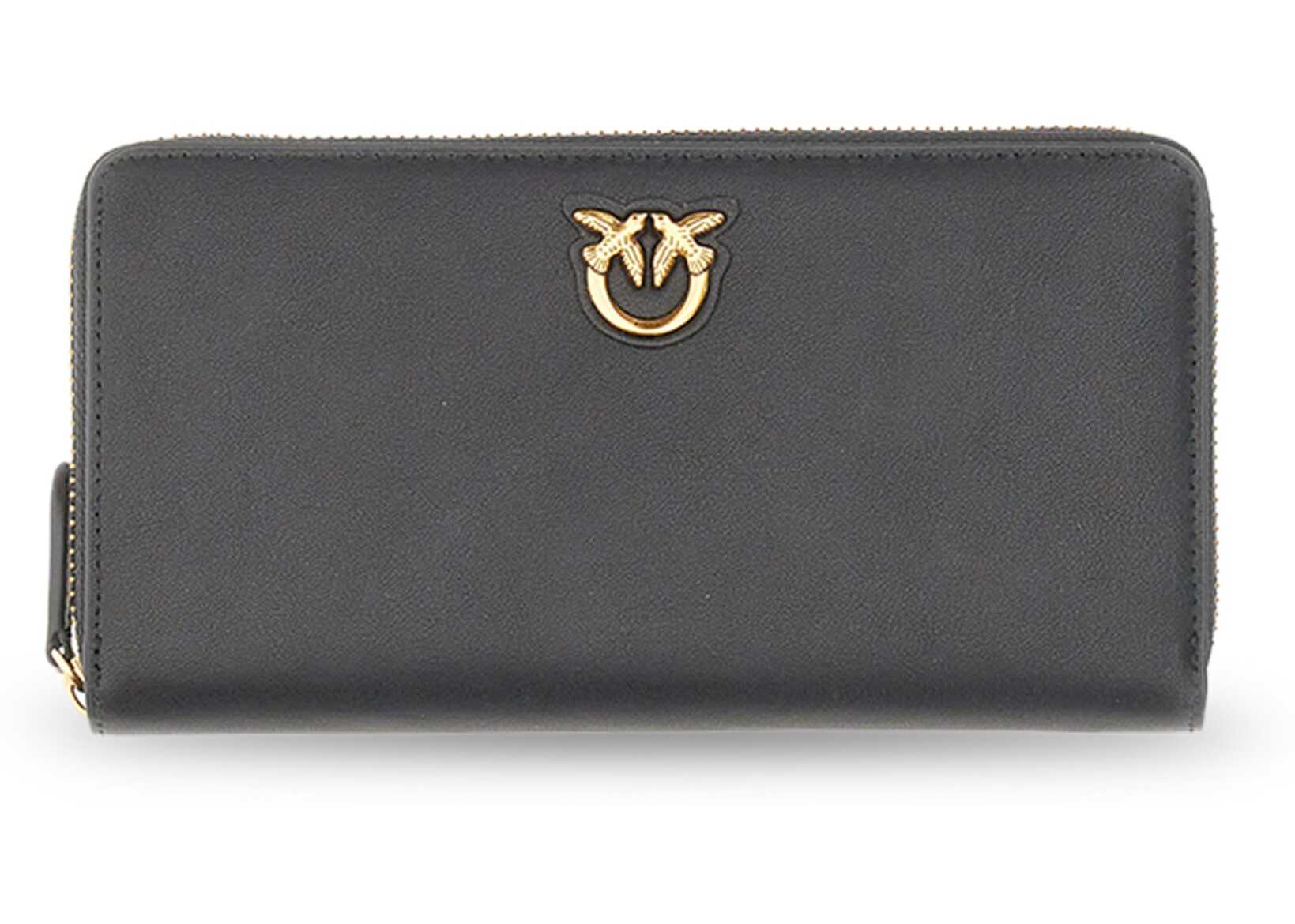 Pinko Zip-Around Wallet BLACK