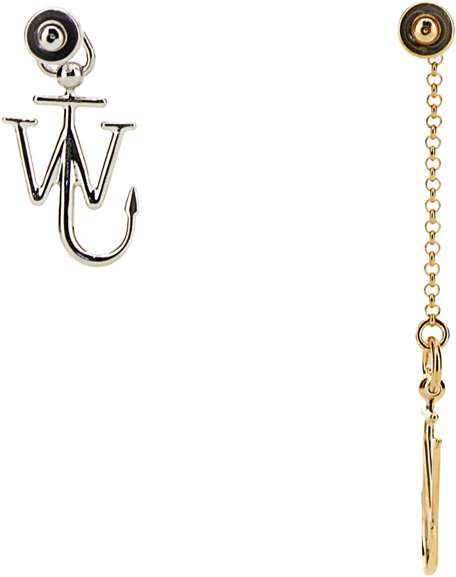 JW Anderson Asymmetric Anchor Earrings SILVER image0